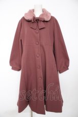 画像1: m petit by misako / AM*リボンコート 4L ピンク Y-26-10-26-078-LO-CO-SZ-ZY (1)
