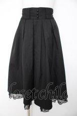 画像1: axes femme / タック入りミディスカート M 黒 Y-26-10-26-085-AX-SK-SZ-ZY (1)