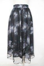 画像2: axes femme / テレスコーププリントスカート M 黒 Y-26-10-26-087-AX-SK-SZ-ZY (2)