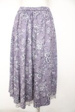 画像2: axes femme / 花柄ミディスカート M ラベンダー Y-26-10-26-090-AX-SK-SZ-ZY (2)
