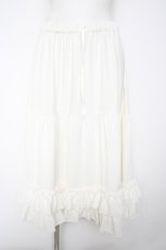 画像1: axes femme kawaii / ミディフリルペチスカート M 生成り Y-26-10-26-091-AX-SK-SZ-ZY (1)
