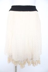 画像1: axes femme / BACKティアードミドルスカート m 生成り Y-26-10-26-092-AX-SK-SZ-ZY (1)