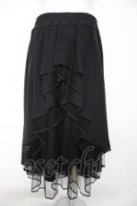 画像2: axes femme POETIQUE / バックフリルレースアップスカート M 黒 Y-26-10-26-093-AX-SK-SZ-ZY (2)