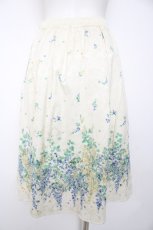 画像2: axes femme / フラワープリントスカート M 生成り Y-26-10-26-099-AX-SK-SZ-ZY (2)