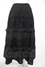 画像2: axes femme NOSTALGIE / コットンティアードスカート M 黒 Y-26-10-26-101-AX-SK-SZ-ZY (2)