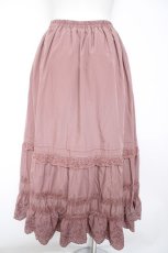 画像2: axes femme / コットンフレアロングスカート M ピンク Y-26-10-26-110-AX-SK-SZ-ZY (2)