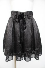画像1: axes femme / 編上ジャカードキュロット F 黒 Y-26-10-26-117-AX-PA-SZ-ZY (1)