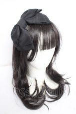 画像1: Enchantlic Enchantilly / ローズレースリボンカチューシャ  黒 Y-26-10-26-025-LO-AC-SZ-ZY (1)