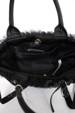 画像3: Maison de FLEUR / チュールフリルローズ2Wayバッグ F ブラック Y-26-10-26-028-LO-BG-SZ-ZY (3)