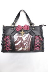 画像1: ATELIER PIERROT / “Secret Reliquary” Lace-Up Bag  黒 Y-26-10-26-030-EL-BG-SZ-ZY (1)