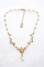 画像2: axes femme / パール×ストーンネックレス  ゴールド Y-26-10-26-007-AX-AC-SZ-ZY (2)