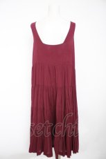 画像2: axes femme NOSTALGIE / ボリュームワンピース M ワイン Y-26-10-26-039-AX-OP-SZ-ZY (2)
