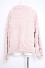画像2: axes femme / ベロアモールニットプルオーバー F 淡ピンク Y-26-10-28-048-AX-TO-SZ-ZY (2)
