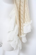 画像2: axes femme / シフォンフリルドルマン透かしニット M 生成り Y-26-10-28-049-AX-TO-SZ-ZY (2)