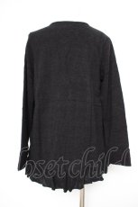 画像2: axes femme / カットソーレイヤード風カーディガン M 黒 Y-26-10-28-056-AX-TO-SZ-ZY (2)