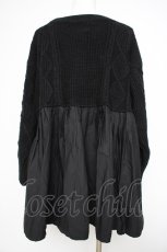 画像2: axes femme / ニット切り替えワンピース M 黒 Y-26-10-28-073-AX-OP-SZ-ZY (2)