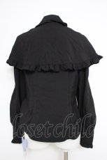 画像3: axes femme kawaii / 刺繍入りケープ付2wayブラウス M 黒 Y-26-10-28-079-AX-BL-SZ-ZY (3)