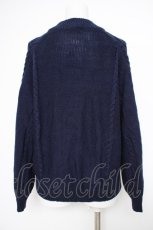 画像3: axes femme / 花刺繍ボトルネックニットプルオーバー M 紺 Y-26-10-28-081-AX-TO-SZ-ZY (3)