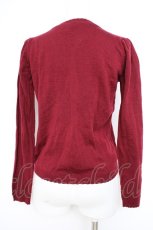 画像3: axes femme / 巻きバラカーディガン M ワイン Y-26-10-28-083-AX-TO-SZ-ZY (3)