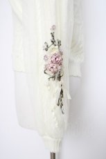 画像2: axes femme / ローズリボン刺繍ニットカーデ M 生成り Y-26-10-28-085-AX-TO-SZ-ZY (2)