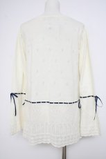 画像3: axes femme / sajou刺繍入ニットカーデ M 生成り Y-26-10-28-086-AX-TO-SZ-ZY (3)