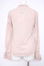 画像3: axes femme / ネックレス風ラメリブプルオーバー F ピンク Y-26-10-28-089-AX-TO-SZ-ZY (3)