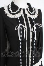 画像2: Vallee lys / Dreams Ladder Lace Long Sleeved Blouse  黒 Y-26-10-28-092-GO-BL-SZ-ZY (2)