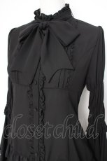 画像2: ATELIER PIERROT / Stand Collar Princess Sleeve Blouse  黒 Y-26-10-28-095-EL-BL-SZ-ZY (2)
