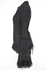 画像3: ATELIER PIERROT / Stand Collar Princess Sleeve Blouse  黒 Y-26-10-28-095-EL-BL-SZ-ZY (3)