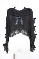 画像1: Vallee lys / Sugar Lace Ribbonボレロ  黒 Y-26-10-28-099-GO-TO-SZ-ZY (1)