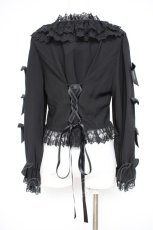 画像4: Vallee lys / Sugar Lace Ribbonボレロ  黒 Y-26-10-28-099-GO-TO-SZ-ZY (4)