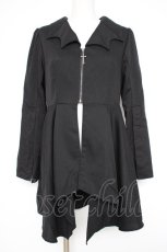 画像1: axes femme POETIQUE / コウモリカラーイレヘムジャケット M 黒 Y-26-10-28-102-AX-JA-SZ-ZY (1)