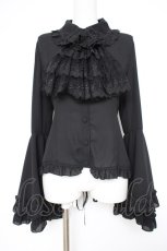 画像1: ATELIER PIERROT / Louise Jabot Blouse  黒 Y-26-10-28-103-EL-BL-SZ-ZY (1)