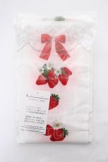 画像1: metamorphose / Strawberry harvestプリントオーバーニー  ホワイト Y-26-10-28-012-ME-ZA-SZ-ZY (1)