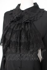 画像2: ATELIER PIERROT / Louise Jabot Blouse  黒 Y-26-10-28-103-EL-BL-SZ-ZY (2)
