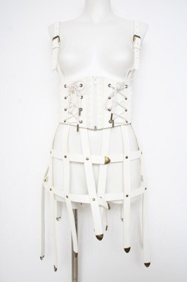 Preview of Baroque Cage Corset Harness コルセットハーネス  ホワイト
