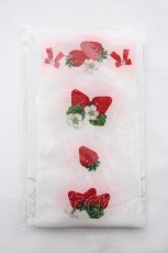 画像2: metamorphose / Strawberry harvestプリントオーバーニー  ホワイト Y-26-10-28-012-ME-ZA-SZ-ZY (2)