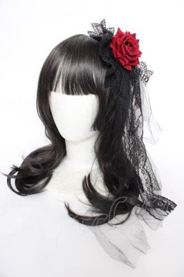 Preview of ヘッドドレス&コサージュ  黒