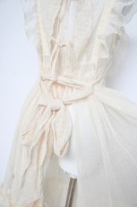 画像4: axes femme kawaii / ドットチュールエプロン  オフ Y-26-10-28-118-AX-OP-AS-ZY (4)