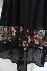 画像3: axes femme NOSTALGIE / ドットドビー刺繍ワンピース M 黒 Y-26-10-28-131-AX-OP-SZ-ZY (3)