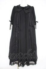 画像1: ATELIER PIERROT / Amabile Puff Sleeve Dress  黒 Y-26-10-28-146-EL-OP-SZ-ZY (1)