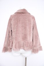 画像2: axes femme / ローズファーショートコート M ピンク Y-26-10-28-156-AX-CO-SZ-ZY (2)