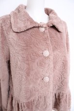 画像3: axes femme / ローズファーショートコート M ピンク Y-26-10-28-156-AX-CO-SZ-ZY (3)
