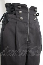 画像2: axes femme POETIQUE / レースアップデザインパンツ M 黒 Y-26-10-28-158-AX-PA-SZ-ZY (2)