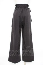 画像4: axes femme POETIQUE / レースアップデザインパンツ M 黒 Y-26-10-28-158-AX-PA-SZ-ZY (4)