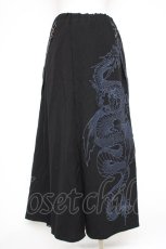 画像3: Qutie Frash / 和柄切替ロングスカート  黒 Y-26-10-28-161-QU-SK-SZ-ZY (3)