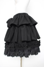 画像2: ATELIER PIERROT / Melty Ribbon Tier Skirt  黒 Y-26-10-28-163-EL-SK-SZ-ZY (2)