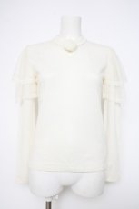 画像1: MILK / 袖チュールトップス  生成り Y-26-10-28-026-ML-TO-SZ-ZY (1)