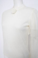 画像2: MILK / 袖チュールトップス  生成り Y-26-10-28-026-ML-TO-SZ-ZY (2)