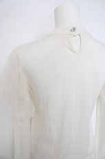 画像4: MILK / 袖チュールトップス  生成り Y-26-10-28-026-ML-TO-SZ-ZY (4)